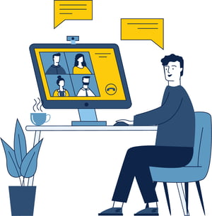 Video conferencing illustration